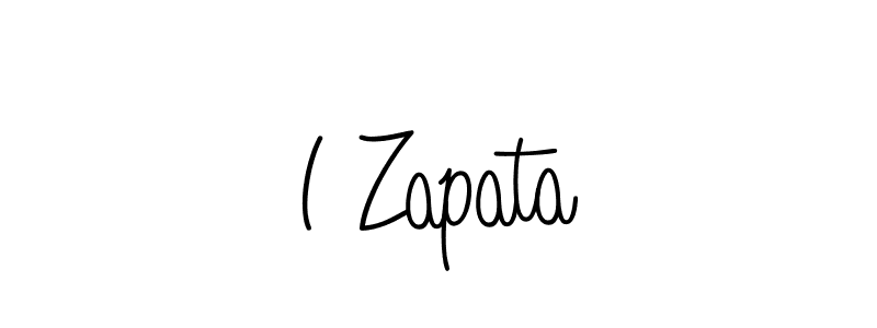 Create a beautiful signature design for name I Zapata. With this signature (Angelique-Rose-font-FFP) fonts, you can make a handwritten signature for free. I Zapata signature style 5 images and pictures png