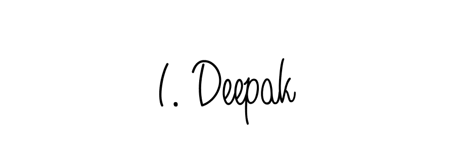 Create a beautiful signature design for name I. Deepak. With this signature (Angelique-Rose-font-FFP) fonts, you can make a handwritten signature for free. I. Deepak signature style 5 images and pictures png