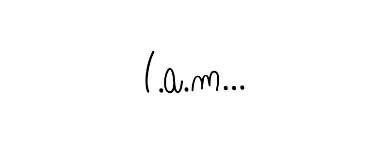 Make a beautiful signature design for name I.a.m.... Use this online signature maker to create a handwritten signature for free. I.a.m... signature style 5 images and pictures png