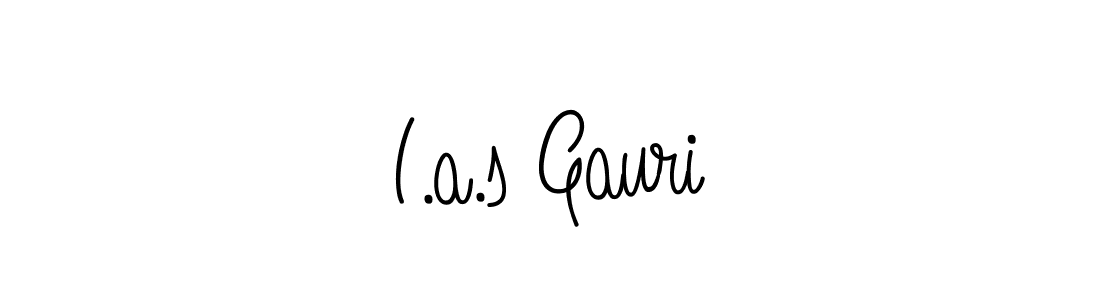 Use a signature maker to create a handwritten signature online. With this signature software, you can design (Angelique-Rose-font-FFP) your own signature for name I.a.s Gauri. I.a.s Gauri signature style 5 images and pictures png