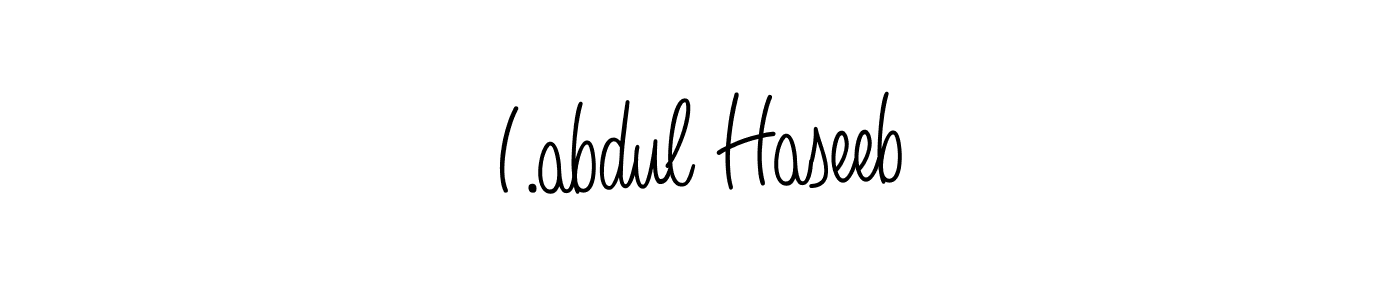 You can use this online signature creator to create a handwritten signature for the name I.abdul Haseeb. This is the best online autograph maker. I.abdul Haseeb signature style 5 images and pictures png