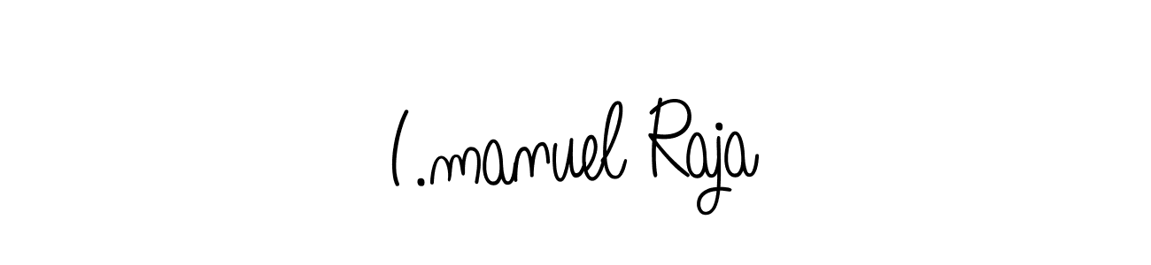 How to Draw I.manuel Raja signature style? Angelique-Rose-font-FFP is a latest design signature styles for name I.manuel Raja. I.manuel Raja signature style 5 images and pictures png