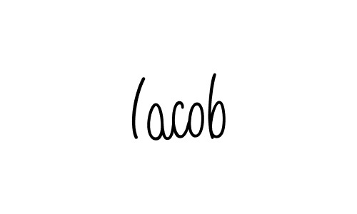 You should practise on your own different ways (Angelique-Rose-font-FFP) to write your name (Iacob) in signature. don't let someone else do it for you. Iacob signature style 5 images and pictures png