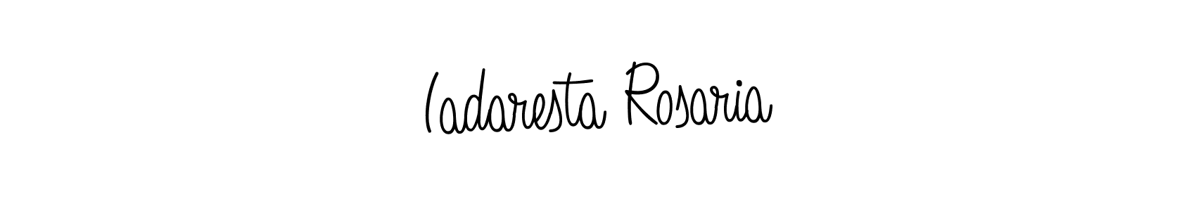 Also we have Iadaresta Rosaria name is the best signature style. Create professional handwritten signature collection using Angelique-Rose-font-FFP autograph style. Iadaresta Rosaria signature style 5 images and pictures png