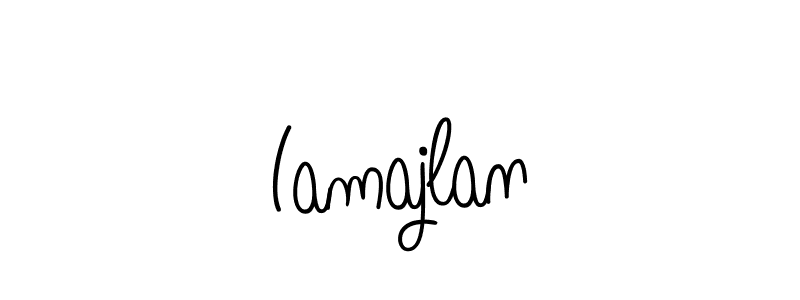 if you are searching for the best signature style for your name Iamajlan. so please give up your signature search. here we have designed multiple signature styles  using Angelique-Rose-font-FFP. Iamajlan signature style 5 images and pictures png