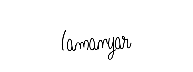 How to Draw Iamanyar signature style? Angelique-Rose-font-FFP is a latest design signature styles for name Iamanyar. Iamanyar signature style 5 images and pictures png