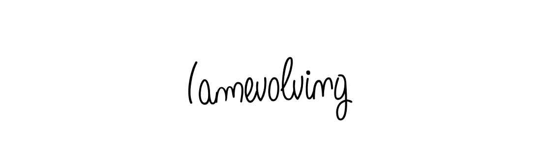 Design your own signature with our free online signature maker. With this signature software, you can create a handwritten (Angelique-Rose-font-FFP) signature for name Iamevolving. Iamevolving signature style 5 images and pictures png