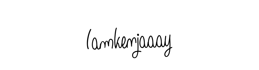 Angelique-Rose-font-FFP is a professional signature style that is perfect for those who want to add a touch of class to their signature. It is also a great choice for those who want to make their signature more unique. Get Iamkenjaaay name to fancy signature for free. Iamkenjaaay signature style 5 images and pictures png