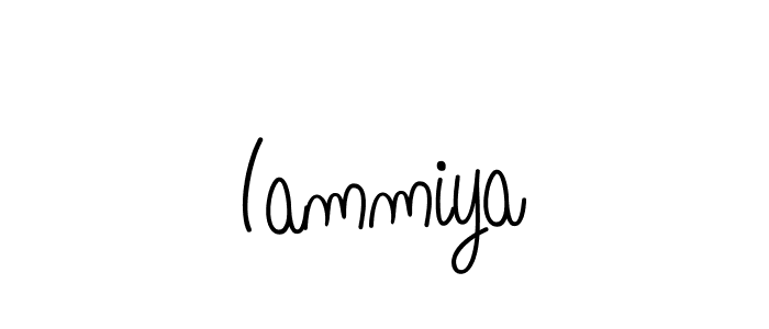 How to make Iammiya name signature. Use Angelique-Rose-font-FFP style for creating short signs online. This is the latest handwritten sign. Iammiya signature style 5 images and pictures png