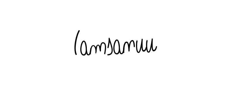 Also we have Iamsanuu name is the best signature style. Create professional handwritten signature collection using Angelique-Rose-font-FFP autograph style. Iamsanuu signature style 5 images and pictures png