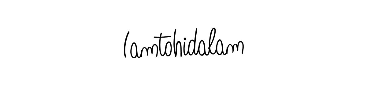 The best way (Angelique-Rose-font-FFP) to make a short signature is to pick only two or three words in your name. The name Iamtohidalam include a total of six letters. For converting this name. Iamtohidalam signature style 5 images and pictures png