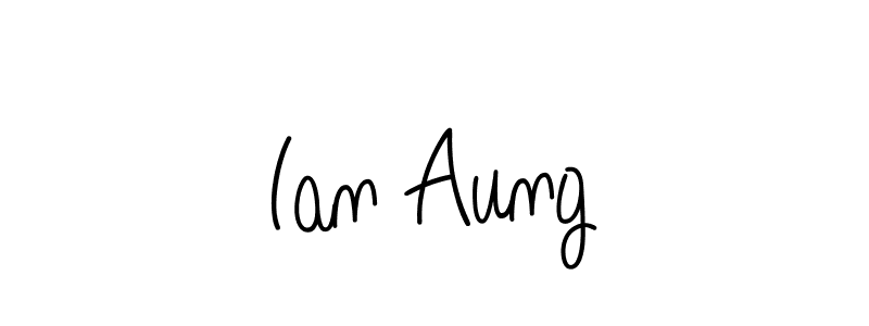 How to Draw Ian Aung signature style? Angelique-Rose-font-FFP is a latest design signature styles for name Ian Aung. Ian Aung signature style 5 images and pictures png