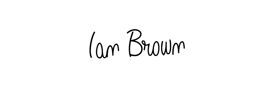 Make a beautiful signature design for name Ian Brown. With this signature (Angelique-Rose-font-FFP) style, you can create a handwritten signature for free. Ian Brown signature style 5 images and pictures png