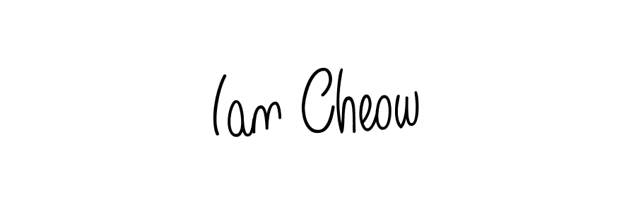 Make a beautiful signature design for name Ian Cheow. With this signature (Angelique-Rose-font-FFP) style, you can create a handwritten signature for free. Ian Cheow signature style 5 images and pictures png