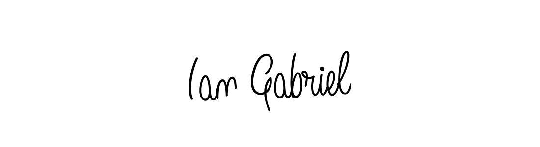 Best and Professional Signature Style for Ian Gabriel. Angelique-Rose-font-FFP Best Signature Style Collection. Ian Gabriel signature style 5 images and pictures png