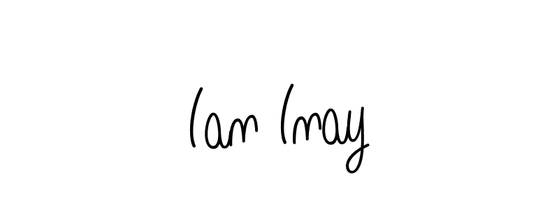 Ian Inay stylish signature style. Best Handwritten Sign (Angelique-Rose-font-FFP) for my name. Handwritten Signature Collection Ideas for my name Ian Inay. Ian Inay signature style 5 images and pictures png