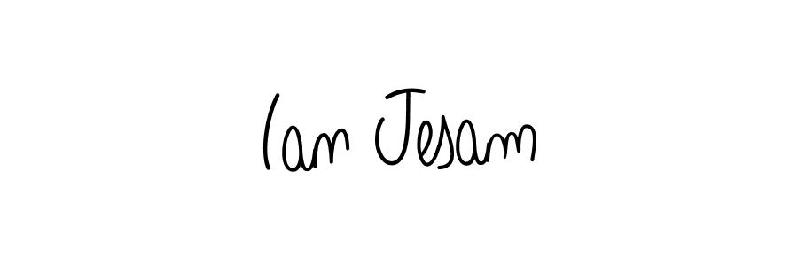 Create a beautiful signature design for name Ian Jesam. With this signature (Angelique-Rose-font-FFP) fonts, you can make a handwritten signature for free. Ian Jesam signature style 5 images and pictures png