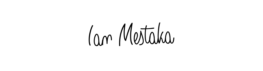 Ian Mestaka stylish signature style. Best Handwritten Sign (Angelique-Rose-font-FFP) for my name. Handwritten Signature Collection Ideas for my name Ian Mestaka. Ian Mestaka signature style 5 images and pictures png