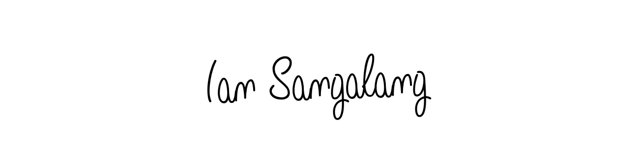 Make a beautiful signature design for name Ian Sangalang. With this signature (Angelique-Rose-font-FFP) style, you can create a handwritten signature for free. Ian Sangalang signature style 5 images and pictures png