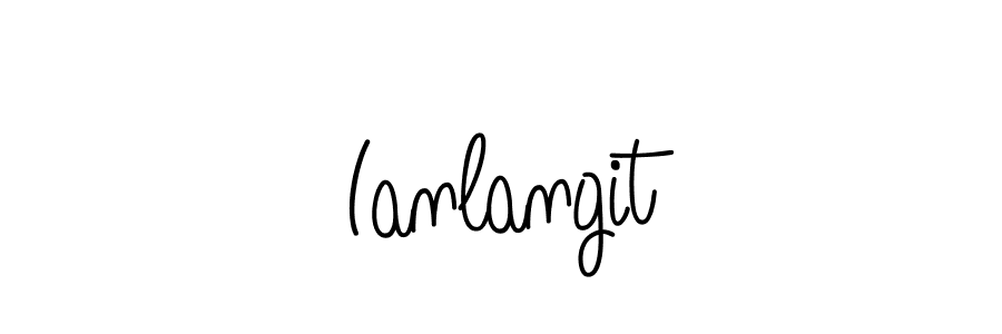Use a signature maker to create a handwritten signature online. With this signature software, you can design (Angelique-Rose-font-FFP) your own signature for name Ianlangit. Ianlangit signature style 5 images and pictures png