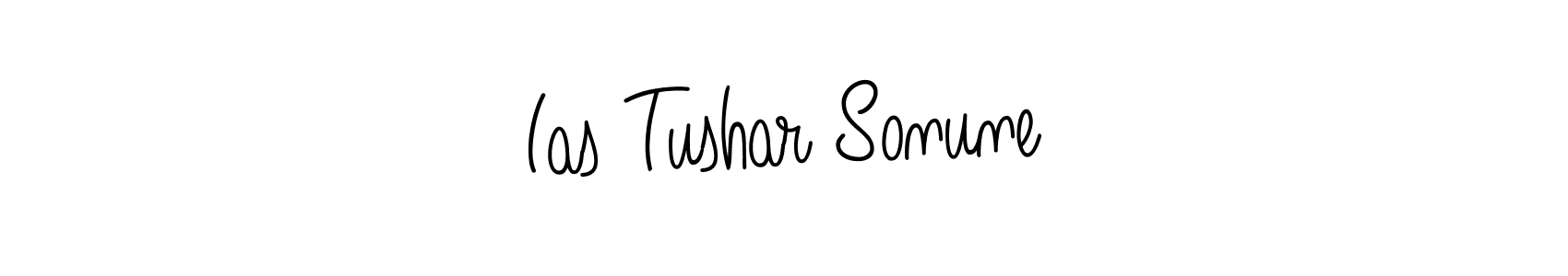 Use a signature maker to create a handwritten signature online. With this signature software, you can design (Angelique-Rose-font-FFP) your own signature for name Ias Tushar Sonune. Ias Tushar Sonune signature style 5 images and pictures png