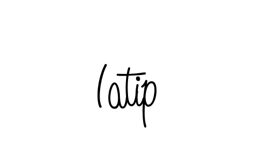 The best way (Angelique-Rose-font-FFP) to make a short signature is to pick only two or three words in your name. The name Iatip include a total of six letters. For converting this name. Iatip signature style 5 images and pictures png