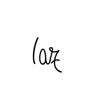 How to make Iaz name signature. Use Angelique-Rose-font-FFP style for creating short signs online. This is the latest handwritten sign. Iaz signature style 5 images and pictures png