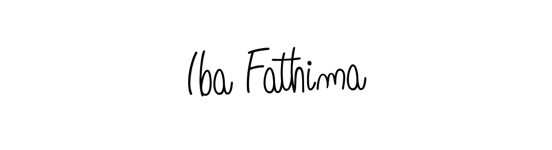 Iba Fathima stylish signature style. Best Handwritten Sign (Angelique-Rose-font-FFP) for my name. Handwritten Signature Collection Ideas for my name Iba Fathima. Iba Fathima signature style 5 images and pictures png