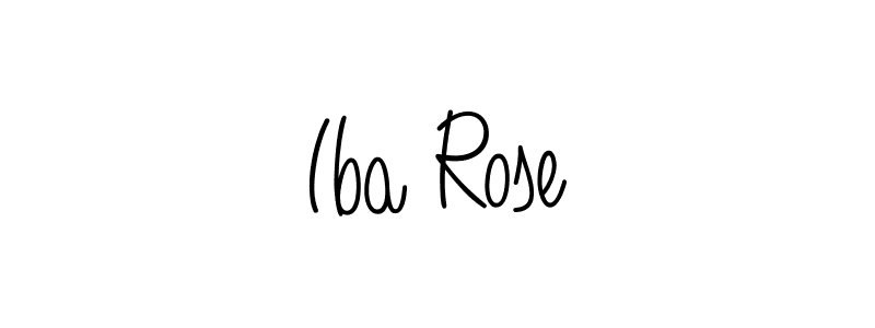 Best and Professional Signature Style for Iba Rose. Angelique-Rose-font-FFP Best Signature Style Collection. Iba Rose signature style 5 images and pictures png
