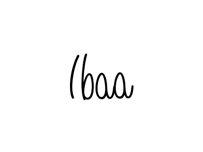 Design your own signature with our free online signature maker. With this signature software, you can create a handwritten (Angelique-Rose-font-FFP) signature for name Ibaa. Ibaa signature style 5 images and pictures png