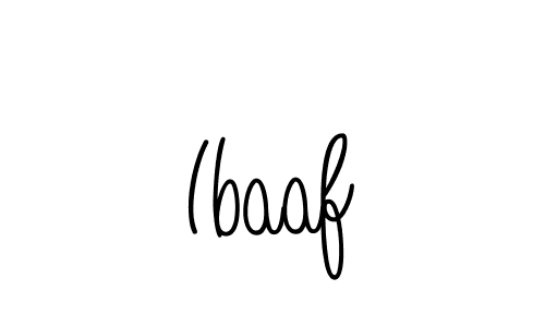 How to make Ibaaf name signature. Use Angelique-Rose-font-FFP style for creating short signs online. This is the latest handwritten sign. Ibaaf signature style 5 images and pictures png