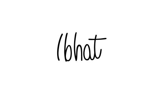 The best way (Angelique-Rose-font-FFP) to make a short signature is to pick only two or three words in your name. The name Ibhat include a total of six letters. For converting this name. Ibhat signature style 5 images and pictures png