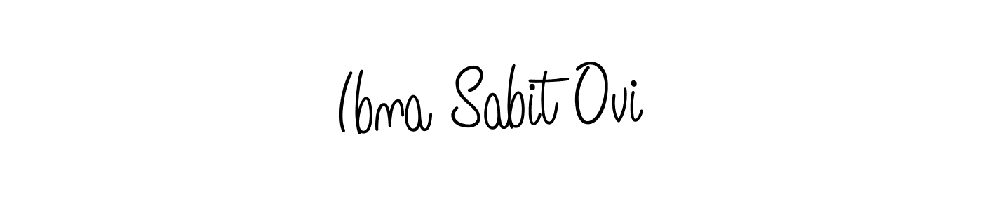 Create a beautiful signature design for name Ibna Sabit Ovi. With this signature (Angelique-Rose-font-FFP) fonts, you can make a handwritten signature for free. Ibna Sabit Ovi signature style 5 images and pictures png