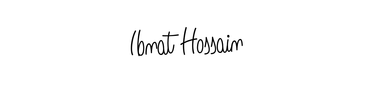 How to make Ibnat Hossain name signature. Use Angelique-Rose-font-FFP style for creating short signs online. This is the latest handwritten sign. Ibnat Hossain signature style 5 images and pictures png