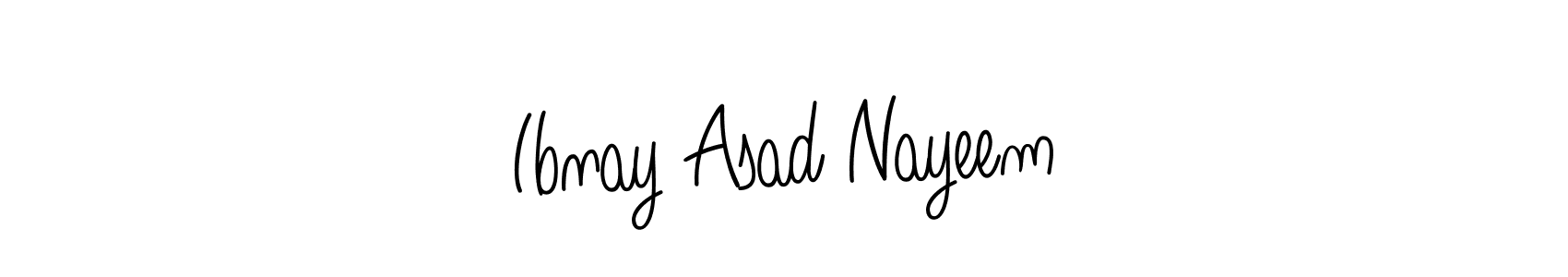 You should practise on your own different ways (Angelique-Rose-font-FFP) to write your name (Ibnay Asad Nayeem) in signature. don't let someone else do it for you. Ibnay Asad Nayeem signature style 5 images and pictures png