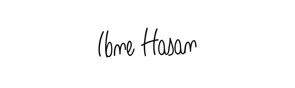 You should practise on your own different ways (Angelique-Rose-font-FFP) to write your name (Ibne Hasan) in signature. don't let someone else do it for you. Ibne Hasan signature style 5 images and pictures png