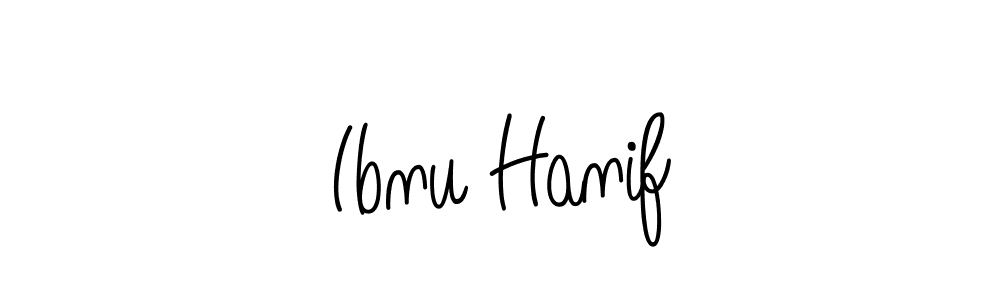 How to make Ibnu Hanif name signature. Use Angelique-Rose-font-FFP style for creating short signs online. This is the latest handwritten sign. Ibnu Hanif signature style 5 images and pictures png