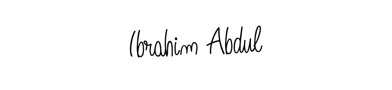 How to make Ibrahim Abdul signature? Angelique-Rose-font-FFP is a professional autograph style. Create handwritten signature for Ibrahim Abdul name. Ibrahim Abdul signature style 5 images and pictures png