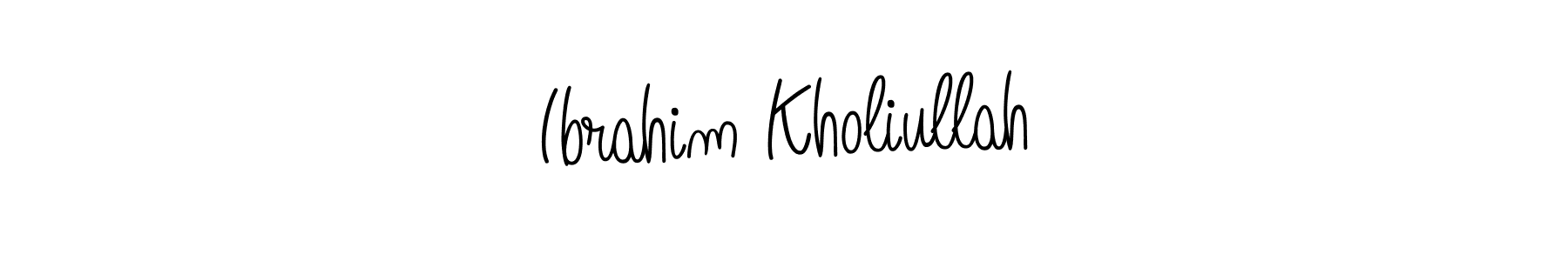 Also we have Ibrahim Kholiullah name is the best signature style. Create professional handwritten signature collection using Angelique-Rose-font-FFP autograph style. Ibrahim Kholiullah signature style 5 images and pictures png