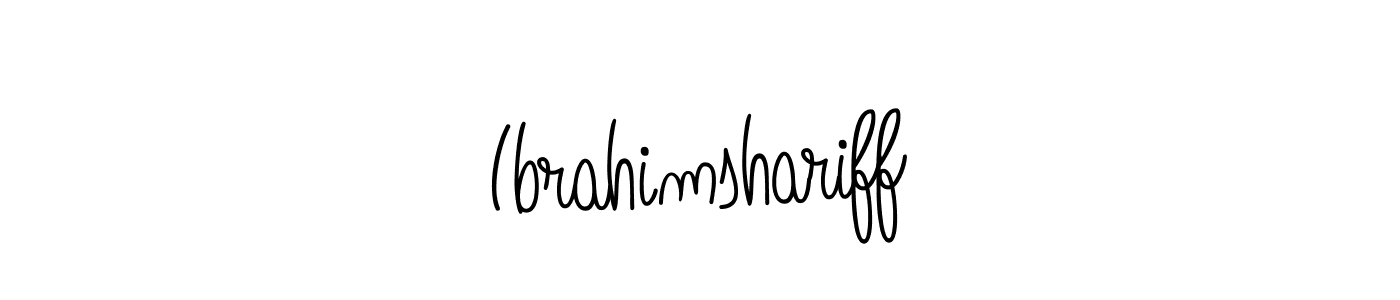 How to make Ibrahimshariff signature? Angelique-Rose-font-FFP is a professional autograph style. Create handwritten signature for Ibrahimshariff name. Ibrahimshariff signature style 5 images and pictures png