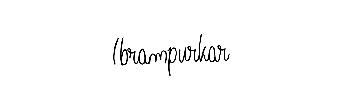 Create a beautiful signature design for name Ibrampurkar. With this signature (Angelique-Rose-font-FFP) fonts, you can make a handwritten signature for free. Ibrampurkar signature style 5 images and pictures png