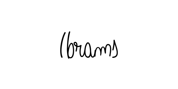 How to make Ibrams name signature. Use Angelique-Rose-font-FFP style for creating short signs online. This is the latest handwritten sign. Ibrams signature style 5 images and pictures png