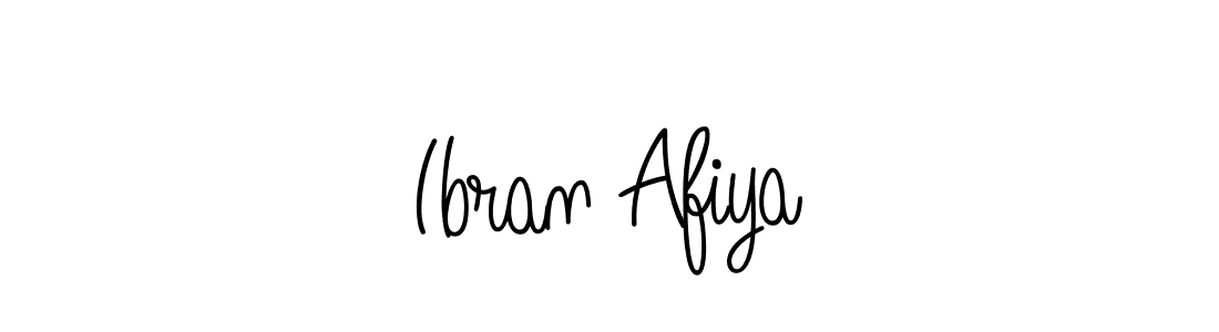 The best way (Angelique-Rose-font-FFP) to make a short signature is to pick only two or three words in your name. The name Ibran Afiya include a total of six letters. For converting this name. Ibran Afiya signature style 5 images and pictures png