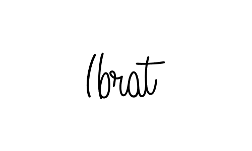 Design your own signature with our free online signature maker. With this signature software, you can create a handwritten (Angelique-Rose-font-FFP) signature for name Ibrat. Ibrat signature style 5 images and pictures png