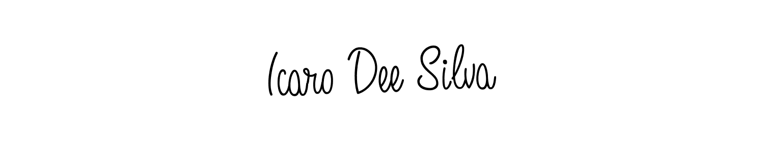 How to make Icaro Dee Silva name signature. Use Angelique-Rose-font-FFP style for creating short signs online. This is the latest handwritten sign. Icaro Dee Silva signature style 5 images and pictures png