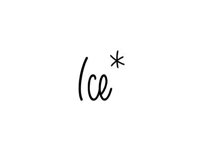 if you are searching for the best signature style for your name Ice*. so please give up your signature search. here we have designed multiple signature styles  using Angelique-Rose-font-FFP. Ice* signature style 5 images and pictures png