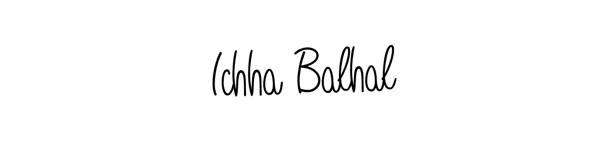 The best way (Angelique-Rose-font-FFP) to make a short signature is to pick only two or three words in your name. The name Ichha Balhal include a total of six letters. For converting this name. Ichha Balhal signature style 5 images and pictures png