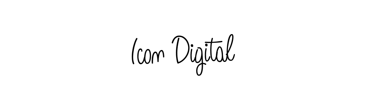 Best and Professional Signature Style for Icon Digital. Angelique-Rose-font-FFP Best Signature Style Collection. Icon Digital signature style 5 images and pictures png