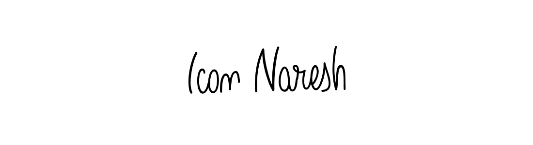 Create a beautiful signature design for name Icon Naresh. With this signature (Angelique-Rose-font-FFP) fonts, you can make a handwritten signature for free. Icon Naresh signature style 5 images and pictures png