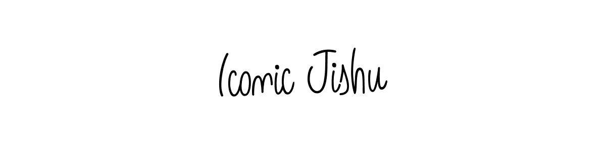 Also You can easily find your signature by using the search form. We will create Iconic Jishu name handwritten signature images for you free of cost using Angelique-Rose-font-FFP sign style. Iconic Jishu signature style 5 images and pictures png